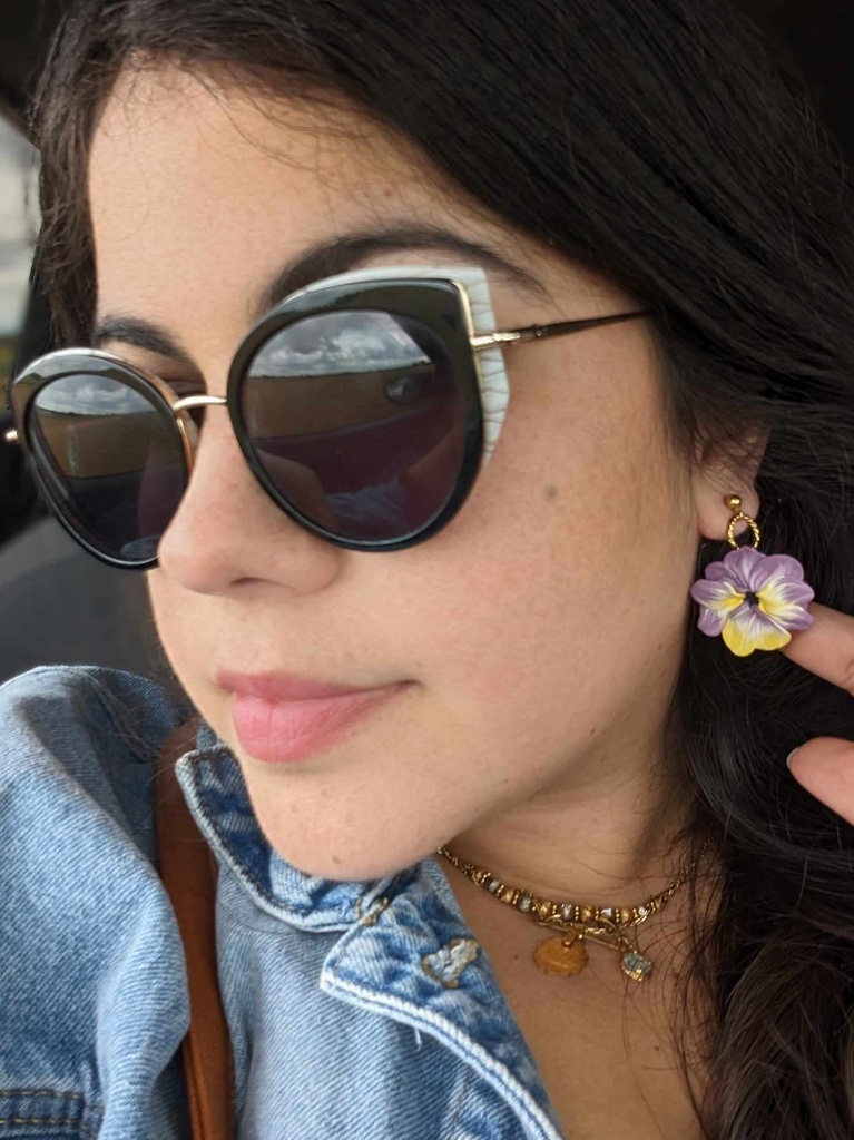 Boucles d'oreilles Pansies